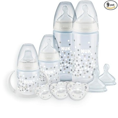 NUK Smooth Flow Anti-Colic Bottle Newborn Gift Set, 0+ Months