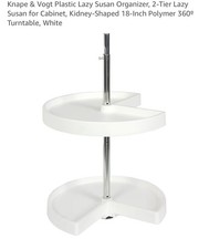 Plastic Lazy Susan Organizer, 2-Tier Lazy Sus...