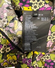 Prada Holliday & Brown Floral Dress In  Polyester Women Multicolor Size 34