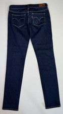 Levi  s Slight Curve Skinny Jeans Womens 27x32 Blue Dark Wash Denim Stretch