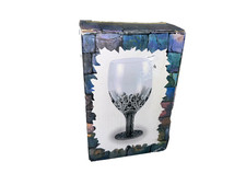 Myths and Legends Egyptian God Horus Wine Glasses Goblet -NEW OPEN BOX