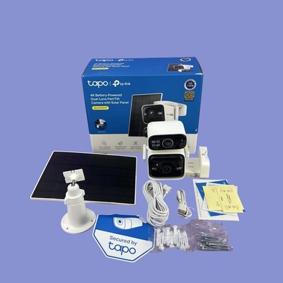 TP-Link Tapo C675D Solar-Powered Outdoor Dual Lens Pan & Tilt Camera #U4361