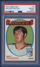 1971-72 OPC O-Pee-Chee #75 WALT TKACZUK PSA 8(OC) NM-MT New York Rangers