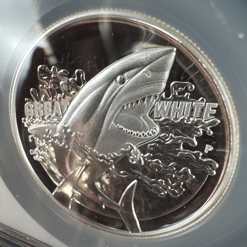 2015 Australia 1oz Silver Dollar / Great White Shark/ NGC PF70 Ultra Cameo #737D - Picture 4 of 8