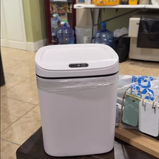 2.91gal Kitchen CanToilet Bathroom Can Automatic Garbage Can with Lid Touch Free