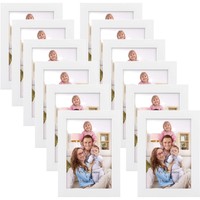 Bilderrahmen Set 12 StüCk 10X15 Cm Wand Tisch Collage Kunststoff Geschenk