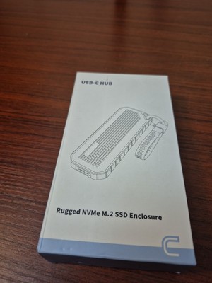 2230 SSD Enclosure, M.2 NVMe SSD Enclosure, 10Gbps USB-C 3.1, Supports M.2 M Key
