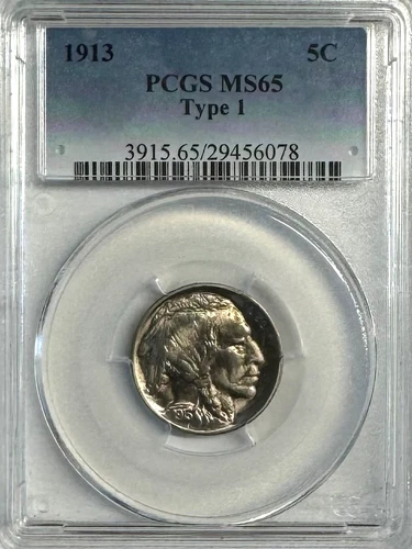 1913 Buffalo Nickel, Type 1, MS 65 PCGS, NR