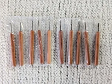 10x Dockyard Model Micro Carving Tools, Artists Miniature Woodcarving Chisels