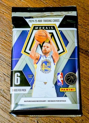  [1x] 2024-25 Panini Mosaic NBA Retail Box Pack FIND RARE LEBRON & WEMBANYAMA