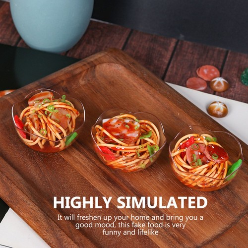 6 Pcs Simulation Food Model Child Realistic Props Artificial Noodle - 第 10/12 張圖片