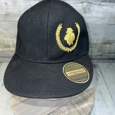 Courvoisier Hat Black Gold Logo Promo Cap Rare Brandy Liquor Sz Med  Style