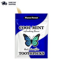 Resealable Can of Mint Flavored Toothpicks - 200ct for On-the-Go Freshness