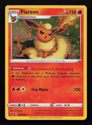 Flareon - (Cosmos Holo) 026/185 Promo NM-VLP 2026