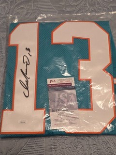 Dan Marino JSA Witnessed Autograph Custom Dolphins Football Jersey