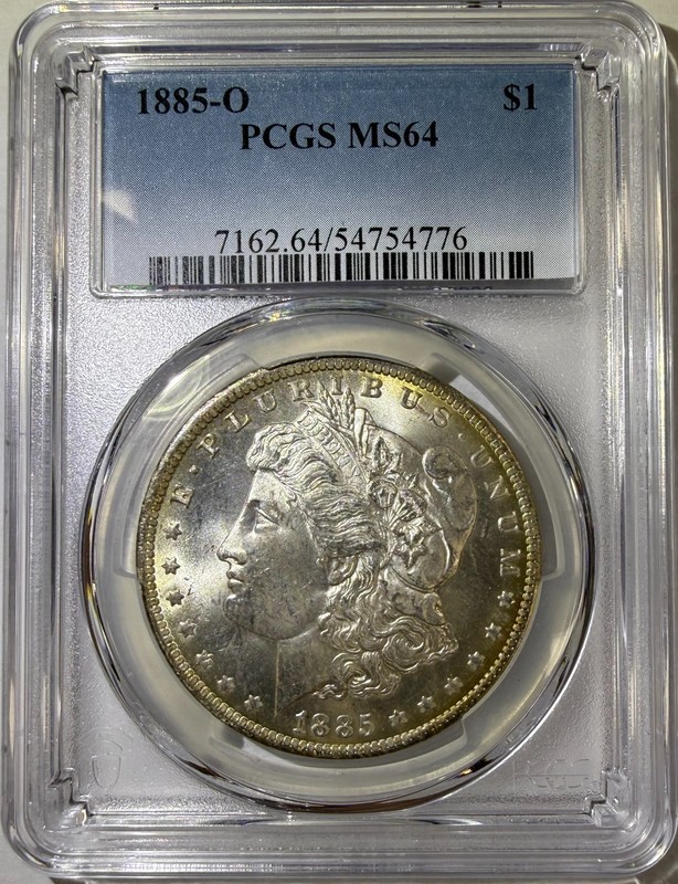 1885-O $1 Morgan Silver Dollar PCGS MS64 (776)