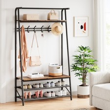 Hall Tree, 4-in-1 Coat Rack with Shoe Storage Bench