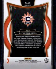2025 Panini Select WNBA #26 Rayah Marshall