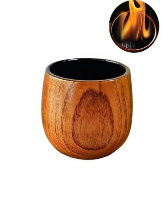 1 Handcrafted Wooden Bourbon Tumblers   8 oz Old Fashioned Whiskey Glasses Gift