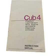 Sewing machine Manual  Frister And Rossmann Cub 4