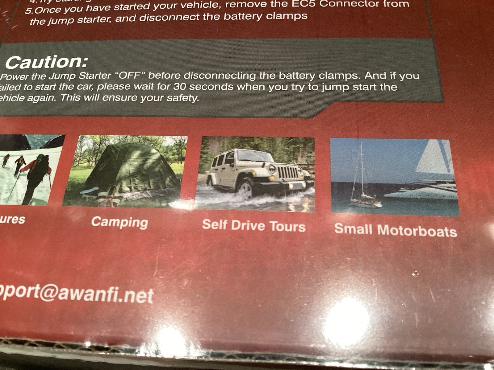 AWANFI  C104 PORTABLE MULTI FUNCTION JUMP STARTER BATTERY BOOSTER NEW!