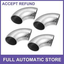 4 Pcs Od 1.5 90 Degree Mandrel Bend Elbow Stainless Steel Bend Exhaust Tube