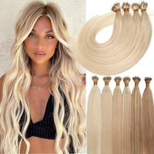 THICK Nano Ring Tip 100 Human Hair Extensions Nano Loop Micro Beads Link 150g