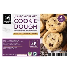 Members Mark Jumbo Gourmet Chocolate Chip and Chunk Cookie Dough 16 oz 4pk