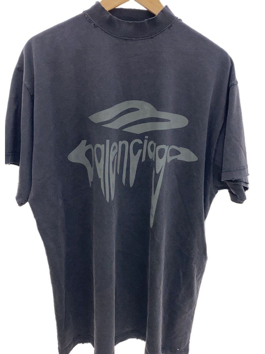 Tシャツ・カットソー BALENCIAGA Men T Shirts 787349TRVS81013 Black BALENCIAGA T-SHIRT 1 COTTON Black XL28 787349 TRVS8 1013