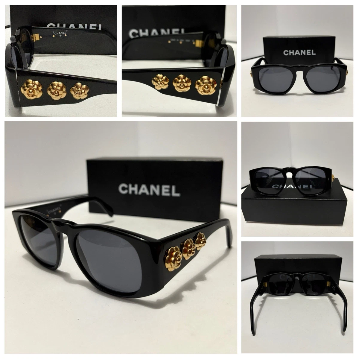CHANEL Flower Black Sunglasses for Women | eBay display picture 3