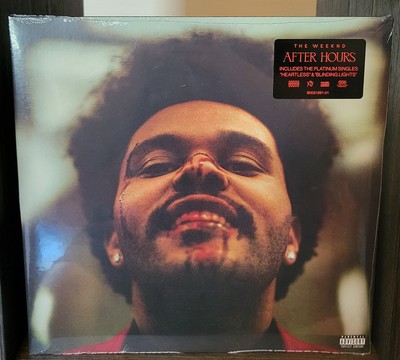 The Weeknd - After Hours 2LP Limited Edition Clear w/ Red (Blood) Splatter Vinyl