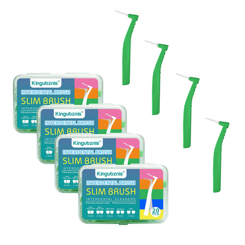 80 Count Interdental Brush Cleaners Dental Brushes Toothpick Tooth Flossing H...