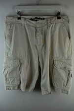 CREW CLOTHING Grey Cargo Shorts size L Mens summer beach holiday Casual Outdoors