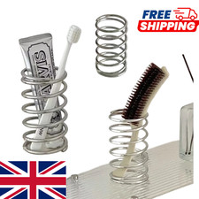 Stainless Steel Toothbrush Holder Bathroom Cup Toothpaste Makeup Brush Stand
