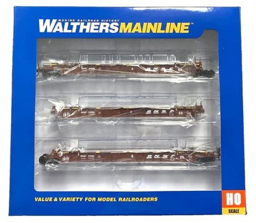 Coche pozo articulado de 3 unidades 53' HO Walthers MainLine 910-55802 BNSF 211529 NSC | Condition: New