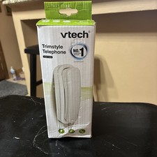 VINTAGE Style VTech Trimstyle Corded Telephone CD1103 White Wall Mount Landline