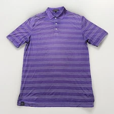 Peter Millar Southern Comfort XXL 2XL Golf Polo Purple Performance Stretch Tag L