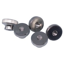 5pcs M6 x 1mm Stainless Steel Knurled Thumb Nut Right Hand Thread