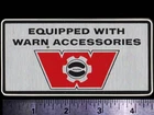 WARN Accessories - Winches - Original Vintage 1970's Racing Decal/Sticker Jeep