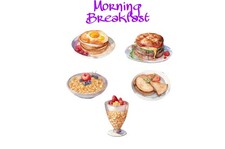 Morning Breakfast Stickers New