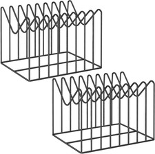 2 Sets Wire File Organizer for Desk,File Folder Holder/Rack/Stand,File Sorter Or