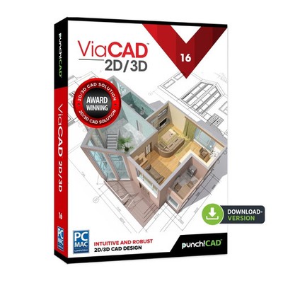 ViaCAD 2D/3D 16 Version Dauerlizenz für 1-PC  Key Download EAN: 4262502011694