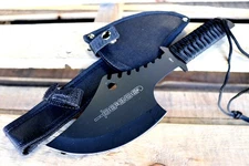 11.5" Defender Tactical Throwing Axe Black with Sheath Ninja Hatchet Knife