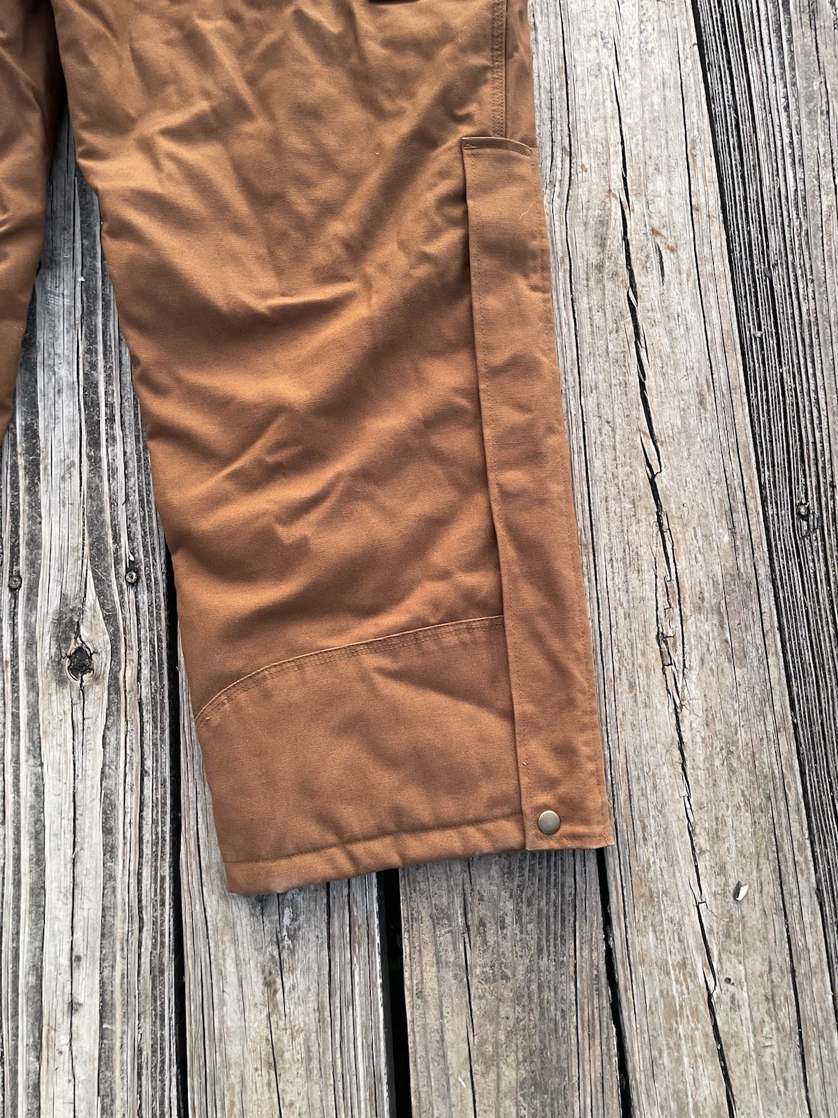 Steel Guard Heavy Coveralls 2 XL Adjustable ShoulderStrapsInsulated Brown Canvas