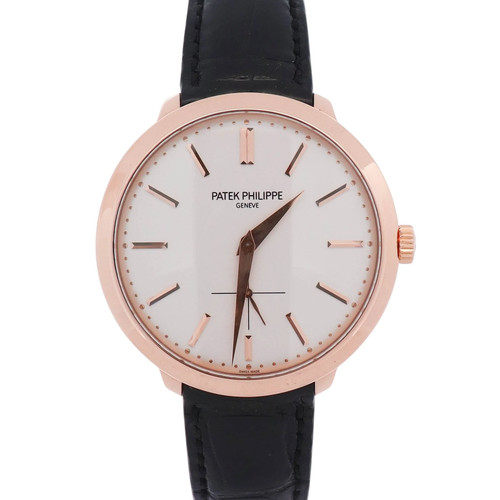 Patek Philippe Calatrava 38mm White Dial Watch Ref# 5123R-001