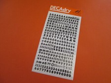 DECADRY N  226 RUB-ON BLACK LETTERS  NUMBERS TRANSFER  30pt-0.276 inch-7 mm 