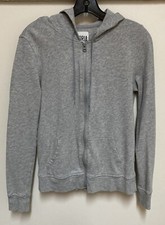 Victoria's Secret Victoria Sport Gray w Pink Graphic Spellout Full Zip Hoodie XS