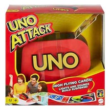 UNO Attack Card Game for Family Night with Card Launcher Featuring Lights Sound