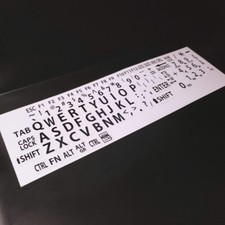 English US LARGE LETTER KEYBOARD STICKERS for Computer or Laptop/Black on White
