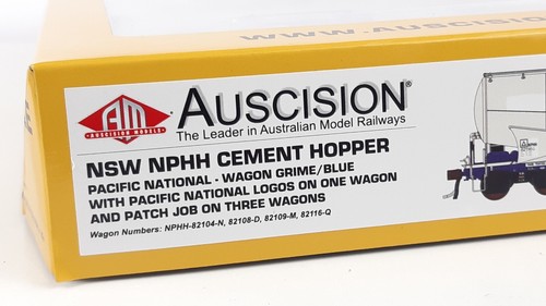 AUSCISION NPHH CEMENT HOPPERS X 4 PACIFIC NATIONAL (PATCHED) EXCELLENT BOXED HO - Picture 13 of 14